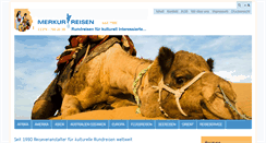 Desktop Screenshot of merkurreisen.de
